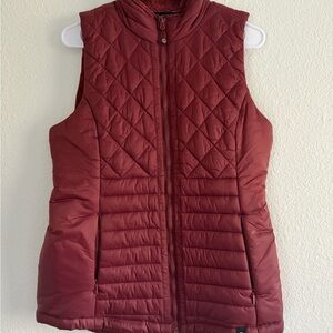 Mondetta Maroon Quilted Vest
